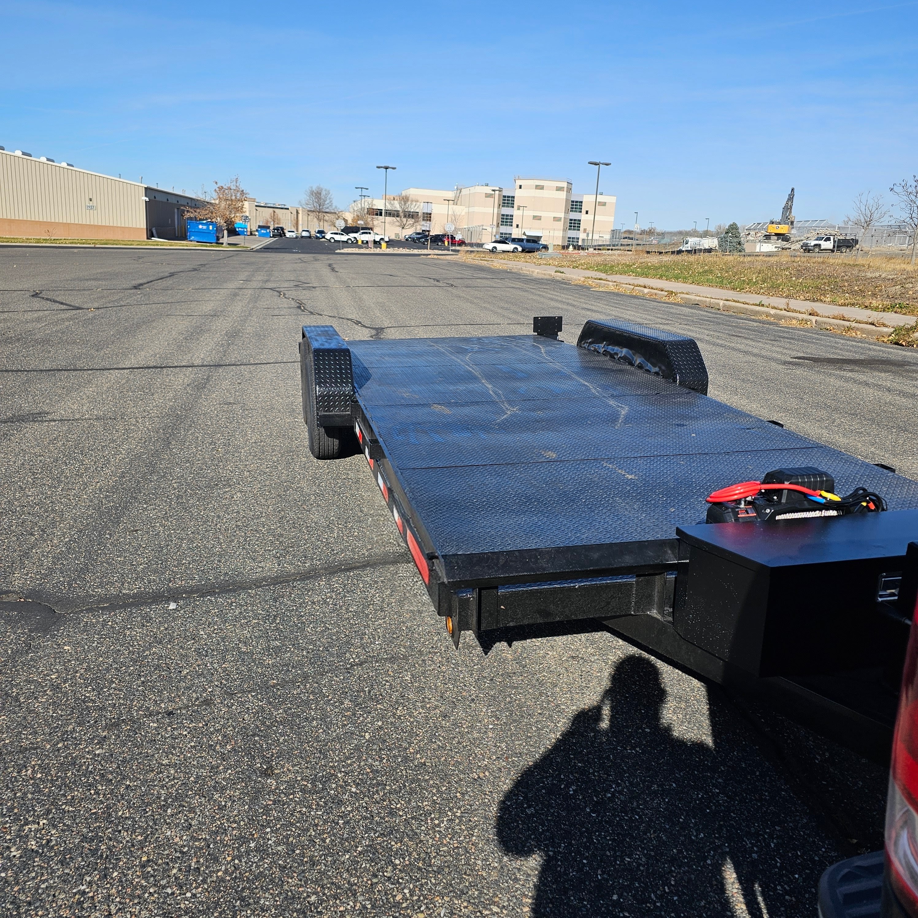 20ft Car Hauler Flatbed Trailer view 2