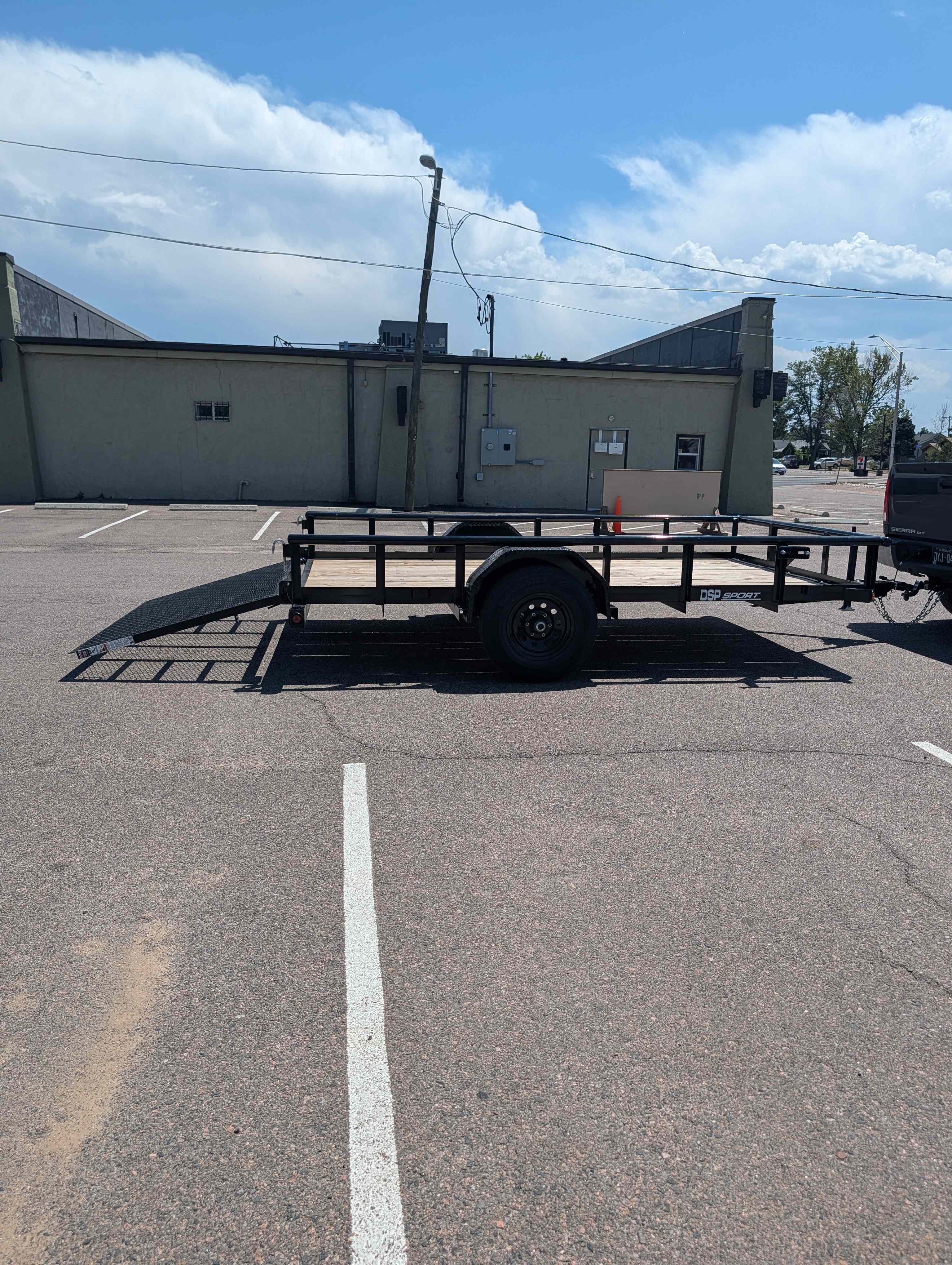 7'x12' Utility Trailer w/ Ramp view 2